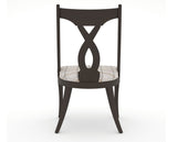 Canadel Upholstered Dining Chair 5160 in OZ Fabric and 59 Davy's Grey, back view