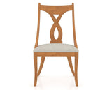 Canadel Upholstered Dining Chair 5160 in Honey Washed, front view