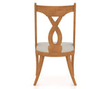 Canadel Upholstered Dining Chair 5160 in Honey Washed, back view