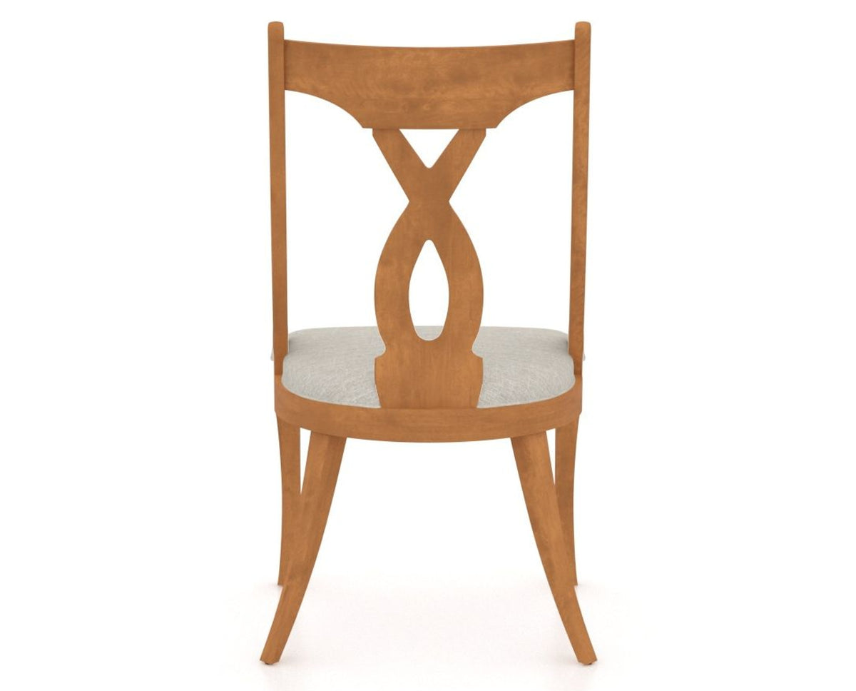 Canadel Upholstered Dining Chair 5160 in Honey Washed, back view