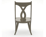 Canadel Upholstered Dining Chair 5160 in TB Fabric and 08 Shadow, back view