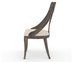Canadel Champlain Upholstered Dining Chair 5161 in 6K Sunbrella® and 08 Shadow, side view