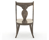 Canadel Champlain Upholstered Dining Chair 5161 in 6K Sunbrella® and 08 Shadow, back view