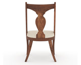 Canadel Champlain Upholstered Dining Chair 5161 in 6K Sunbrella® and 33 Spice Washed, back view
