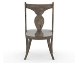Canadel Champlain Upholstered Dining Chair 5161 in 7C Fabric and 08 Shadow, back view