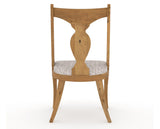 Canadel Champlain Upholstered Dining Chair 5161 in FP Crypton® and 01 Honey Washed, back view