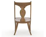 Canadel Champlain Upholstered Dining Chair 5161 in FP Crypton® and 03 Oak Washed, back view