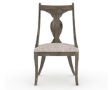 Canadel Champlain Upholstered Dining Chair 5161 in FP Crypton® and 08 Shadow, front view