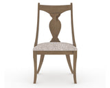 Canadel Champlain Upholstered Dining Chair 5161 in FP Crypton® and 25 Pecan Washed, front view