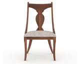 Canadel Champlain Upholstered Dining Chair 5161 in FP Crypton® and 33 Spice Washed, front view