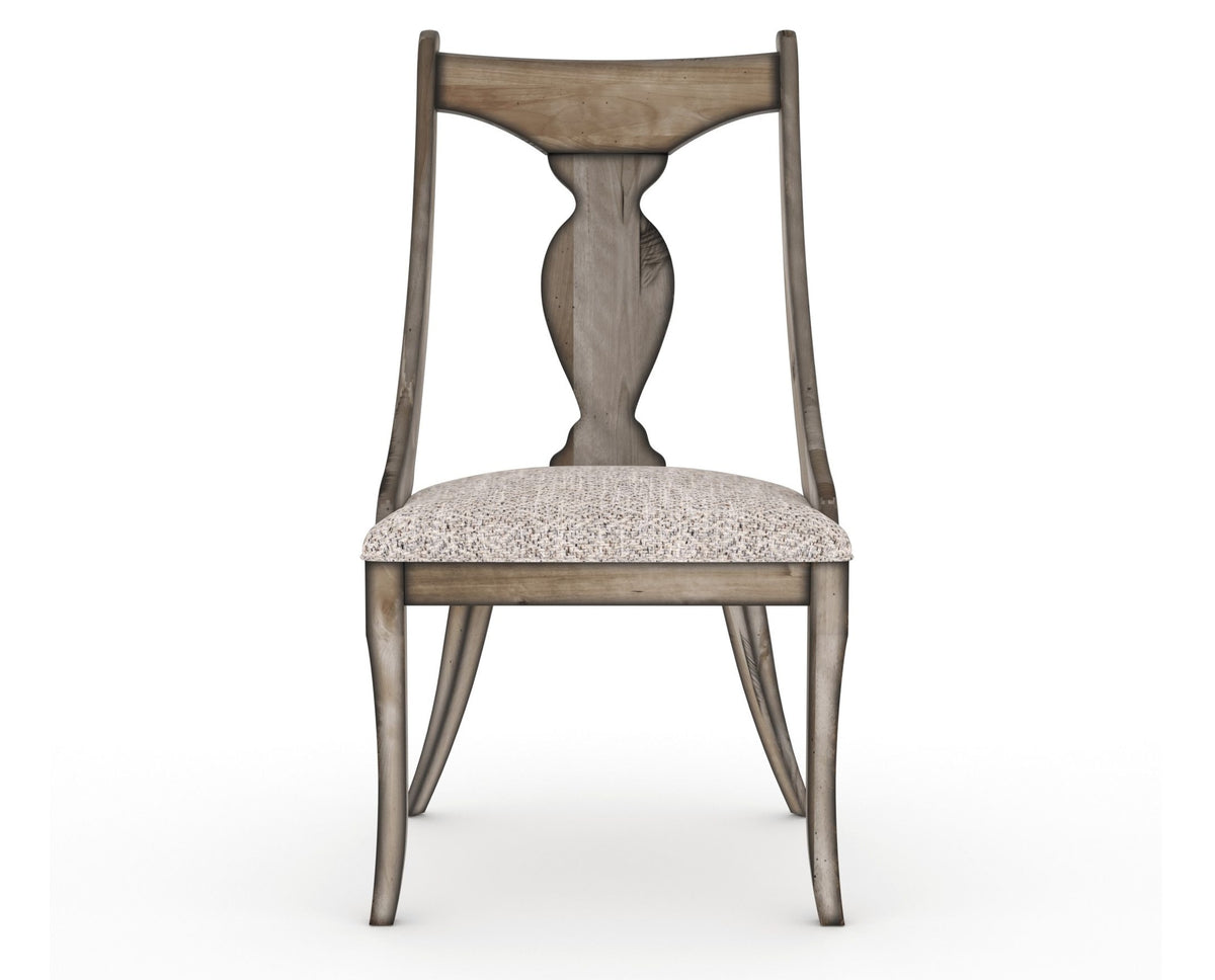 Canadel Champlain Upholstered Dining Chair 5161 in FP Crypton® and 72 Heritage Nature, front view