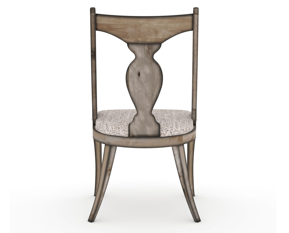Canadel Champlain Upholstered Dining Chair 5161 in FP Crypton® and 72 Heritage Nature, back view