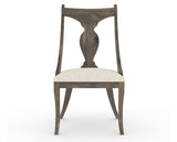 Canadel Champlain Upholstered Dining Chair 5161 in FT InsideOut® and 08 Shadow, front view