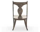 Canadel Champlain Upholstered Dining Chair 5161 in FT InsideOut® and 08 Shadow, back view