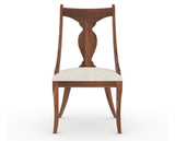 Canadel Champlain Upholstered Dining Chair 5161 in FT InsideOut® and 33 Spice Washed, front view