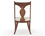 Canadel Champlain Upholstered Dining Chair 5161 in FT InsideOut® and 33 Spice Washed, back view