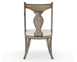 Canadel Champlain Upholstered Dining Chair 5161 in FT InsideOut® and 72 Heritage Nature, back view