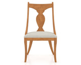 Canadel Upholstered Dining Chair 5161 in Honey Washed, front view