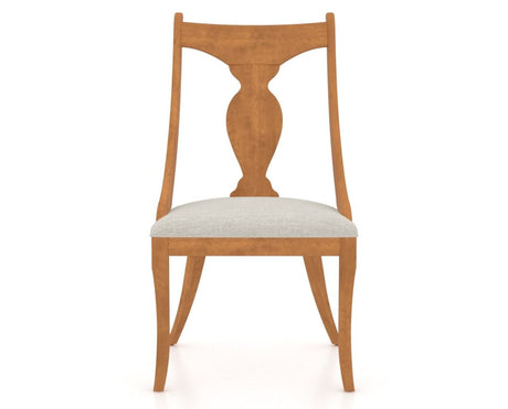 Canadel Upholstered Dining Chair 5161 in Honey Washed, front view