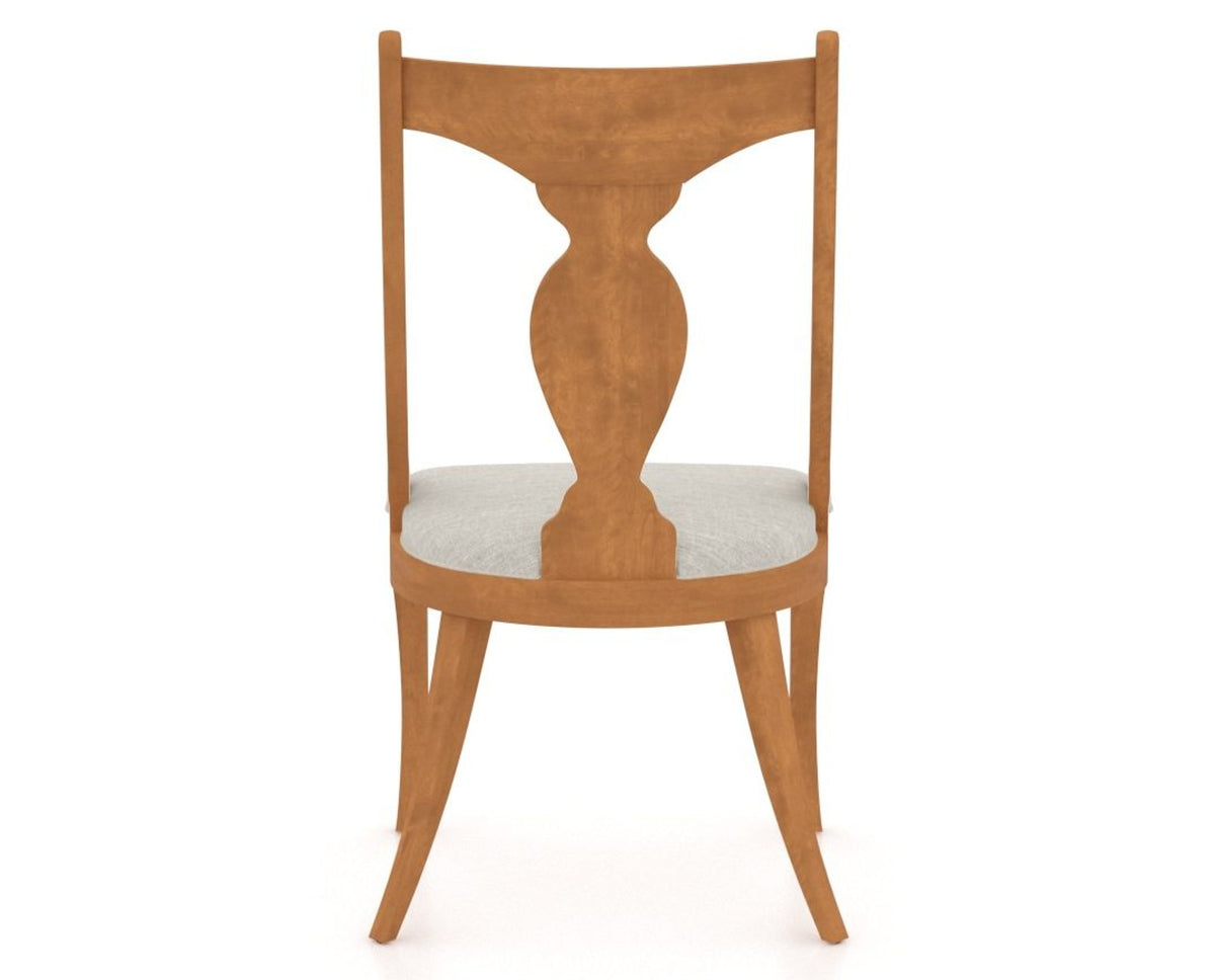 Canadel Upholstered Dining Chair 5161 in Honey Washed, back view
