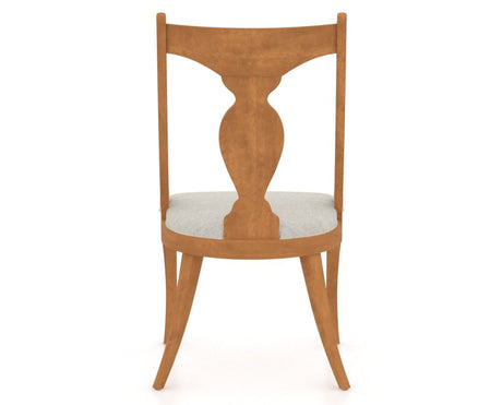 Canadel Upholstered Dining Chair 5161 in Honey Washed, back view