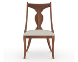 Canadel Champlain Upholstered Dining Chair 5161 in TB Fabric and 33 Spice Washed, front view