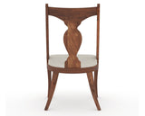 Canadel Champlain Upholstered Dining Chair 5161 in TB Fabric and 33 Spice Washed, back view