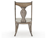 Canadel Champlain Upholstered Dining Chair 5161 in TB Fabric and 72 Heritage Nature, back view
