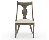 Canadel Champlain Upholstered Dining Chair 5161 in TW Fabric and 08 Shadow, front view