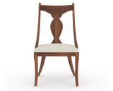 Canadel Champlain Upholstered Dining Chair 5161 in TW Fabric and 33 Spice Washed, front view