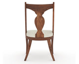 Canadel Champlain Upholstered Dining Chair 5161 in TW Fabric and 33 Spice Washed, back view