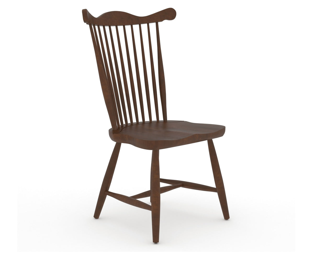 Canadel Wood Dining Chair 5162 in 19 Cognac Washed, three-quarter view