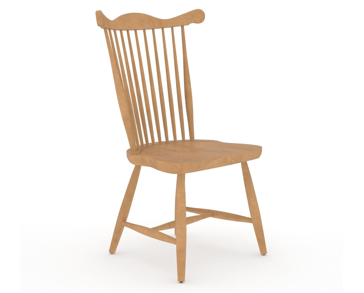 Canadel Wood Dining Chair 5162 in 20 Caramel Washed, three-quarter view