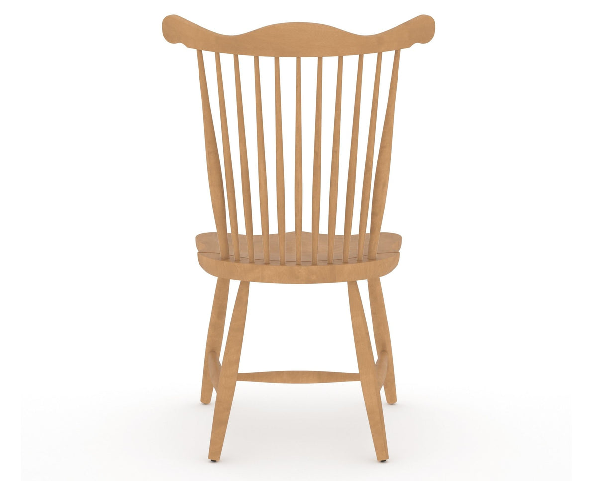 Canadel Wood Dining Chair 5162 in 20 Caramel Washed, back view