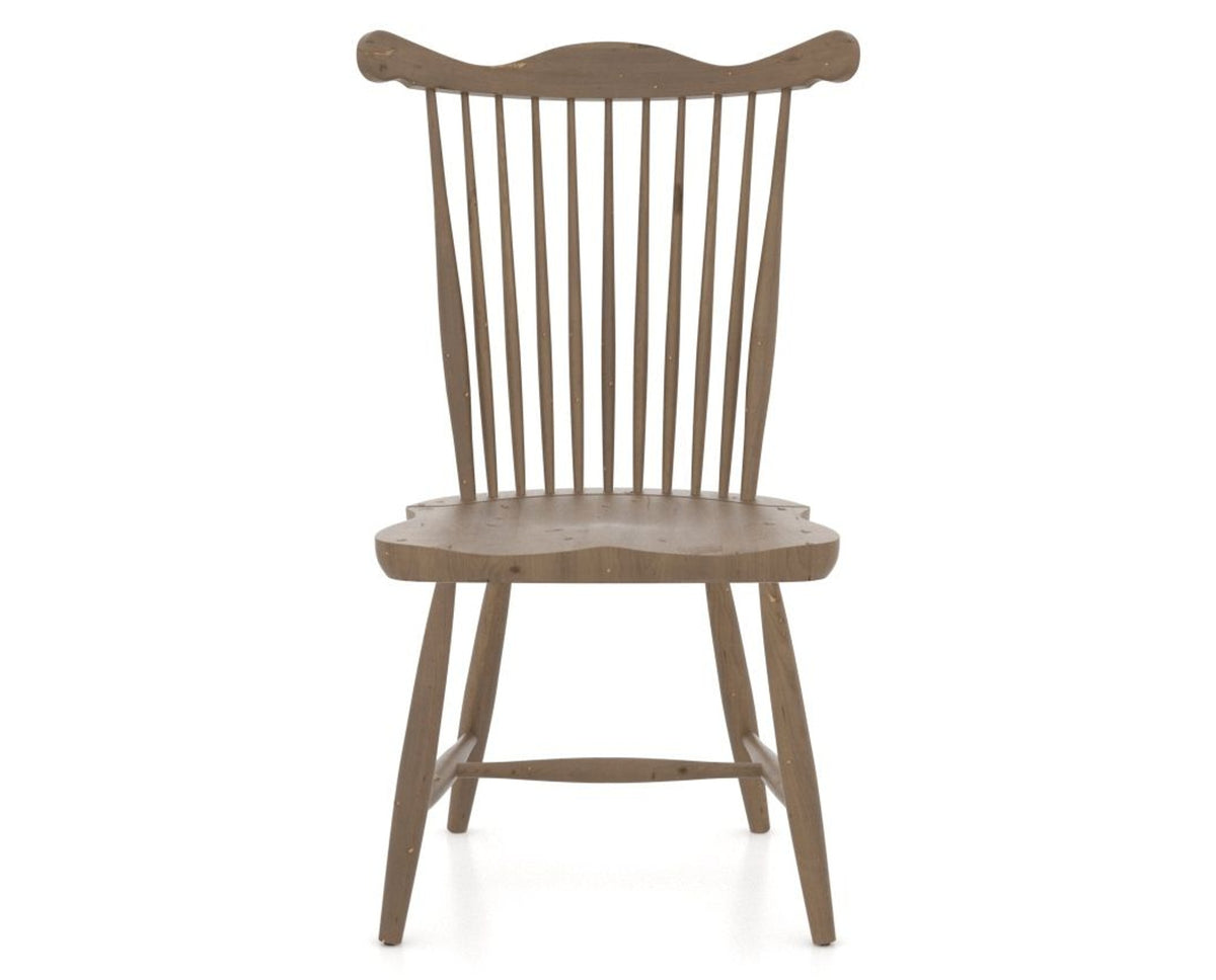 Canadel Champlain Wood Dining Chair 5162 in 25 Pecan Washed, front view