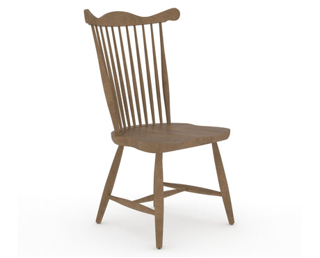 Canadel Wood Dining Chair 5162 in 25 Pecan Washed, three-quarter view