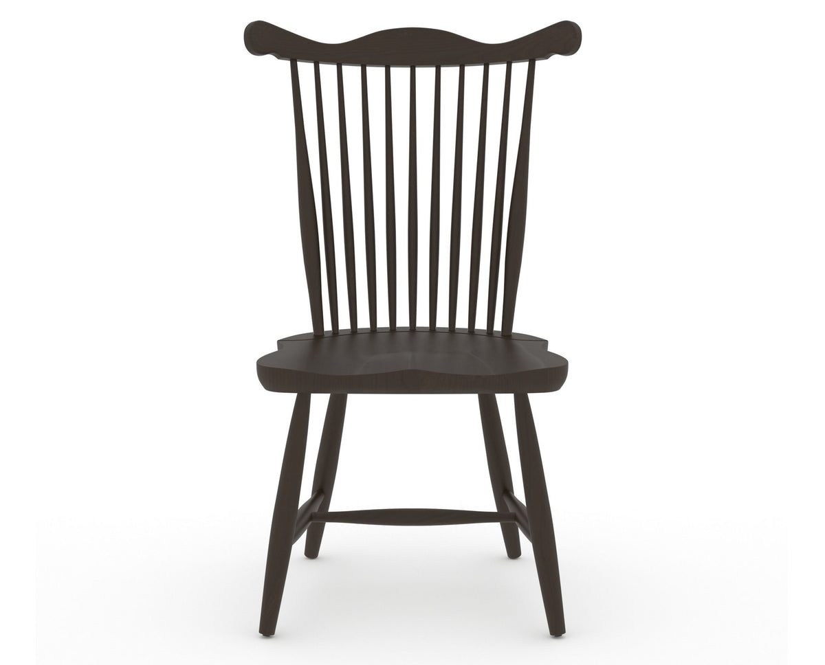Canadel Wood Dining Chair 5162 in 59 Davy's Grey, front view