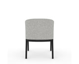 Canadel Modern Angle Dining Chair in Dark Smoke, 7C Fabric, back view