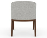 Canadel Modern Angle Dining Chair in Cognac Washed, 7C Fabric, back view