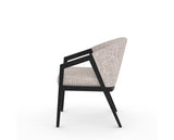 Canadel Modern Angle Dining Chair in Dark Smoke, FP Crypton®, side view