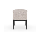 Canadel Modern Angle Dining Chair in Dark Smoke, FP Crypton®, back view