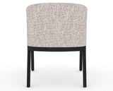 Canadel Modern Angle Dining Chair in Dark Smoke, FP Crypton®, back view