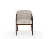Canadel Modern Angle Dining Chair in Cognac Washed, FP Crypton®, front view