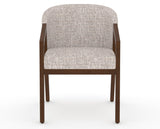 Canadel Modern Angle Dining Chair in Cognac Washed, FP Crypton®, front view