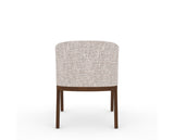 Canadel Modern Angle Dining Chair in Cognac Washed, FP Crypton®, back view