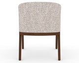 Canadel Modern Angle Dining Chair in Cognac Washed, FP Crypton®, back view