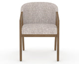Canadel Modern Angle Dining Chair in Pecan Washed, FP Crypton®, front view