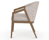 Canadel Modern Angle Dining Chair in Pecan Washed, FP Crypton®, side view