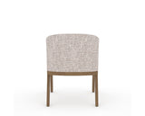 Canadel Modern Angle Dining Chair in Pecan Washed, FP Crypton®, back view