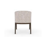Canadel Modern Angle Dining Chair in Hazelnut Washed, FP Crypton®, back view
